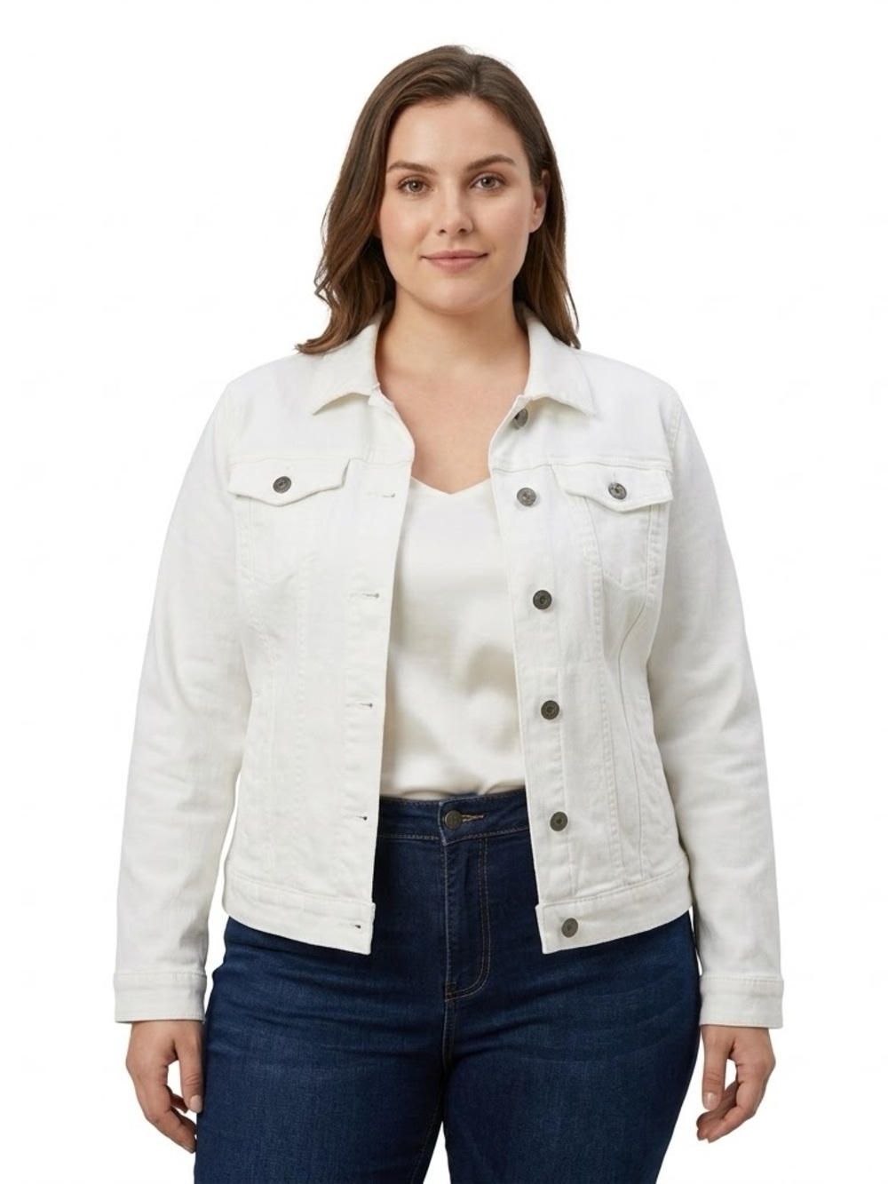 Buffalo David Bitton Women's White Denim Jacket